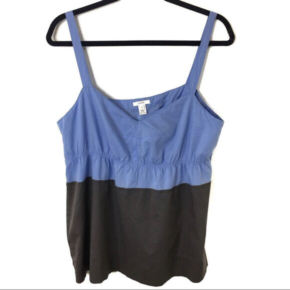 J. Crew Colorblock Cami Sweetheart Neckline Sz 12 - Picture 1 of 7